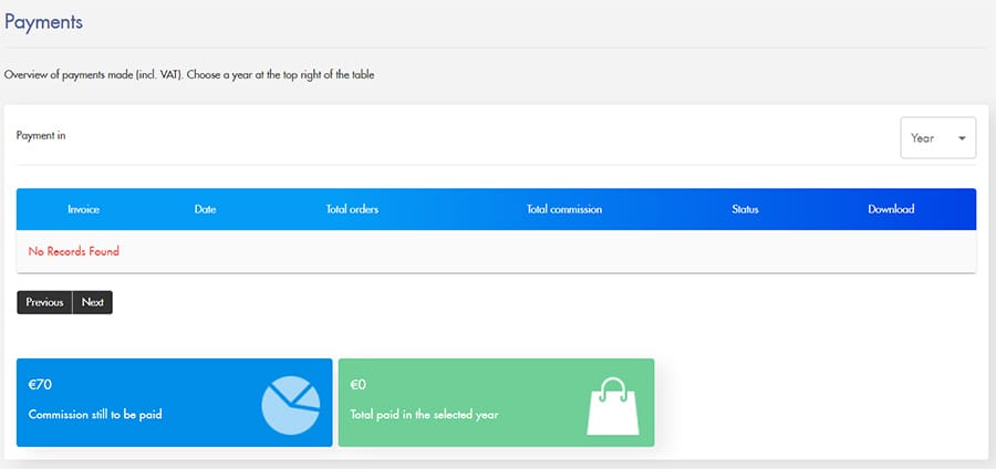 Commissie affiliate software