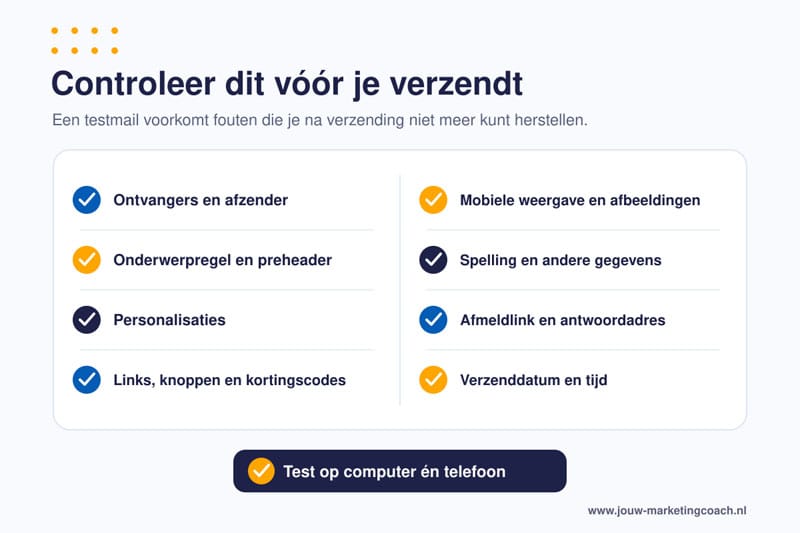 Tips nieuwsbrief controleren